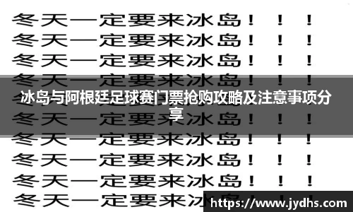 冰岛与阿根廷足球赛门票抢购攻略及注意事项分享